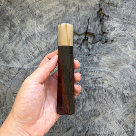 I - 68 Siamaese Rosewood Wa handle, White Horn Ferrule, 145 mm handle