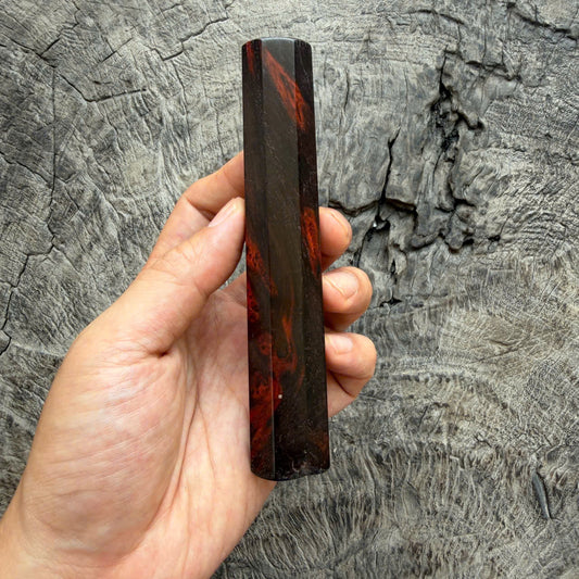 I- Cool Siamese Rosewood Burl Wa handle, Mono, 135mm handle, Slim Version