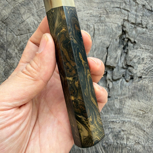 I- Special Ebony Wa handle, Marble Horn Ferrule - 135mm