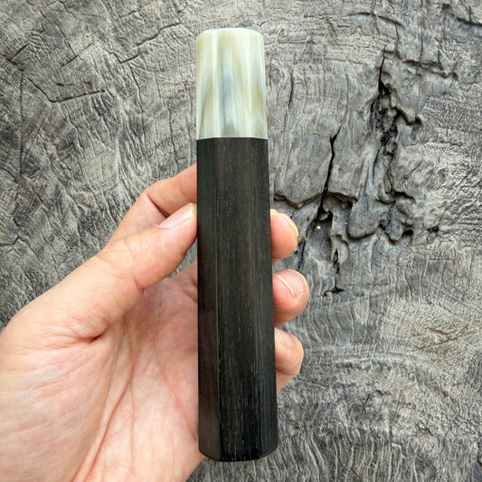 I -21 Ebony Wa handle, Super White Cream Horn Ferrule - 140mm