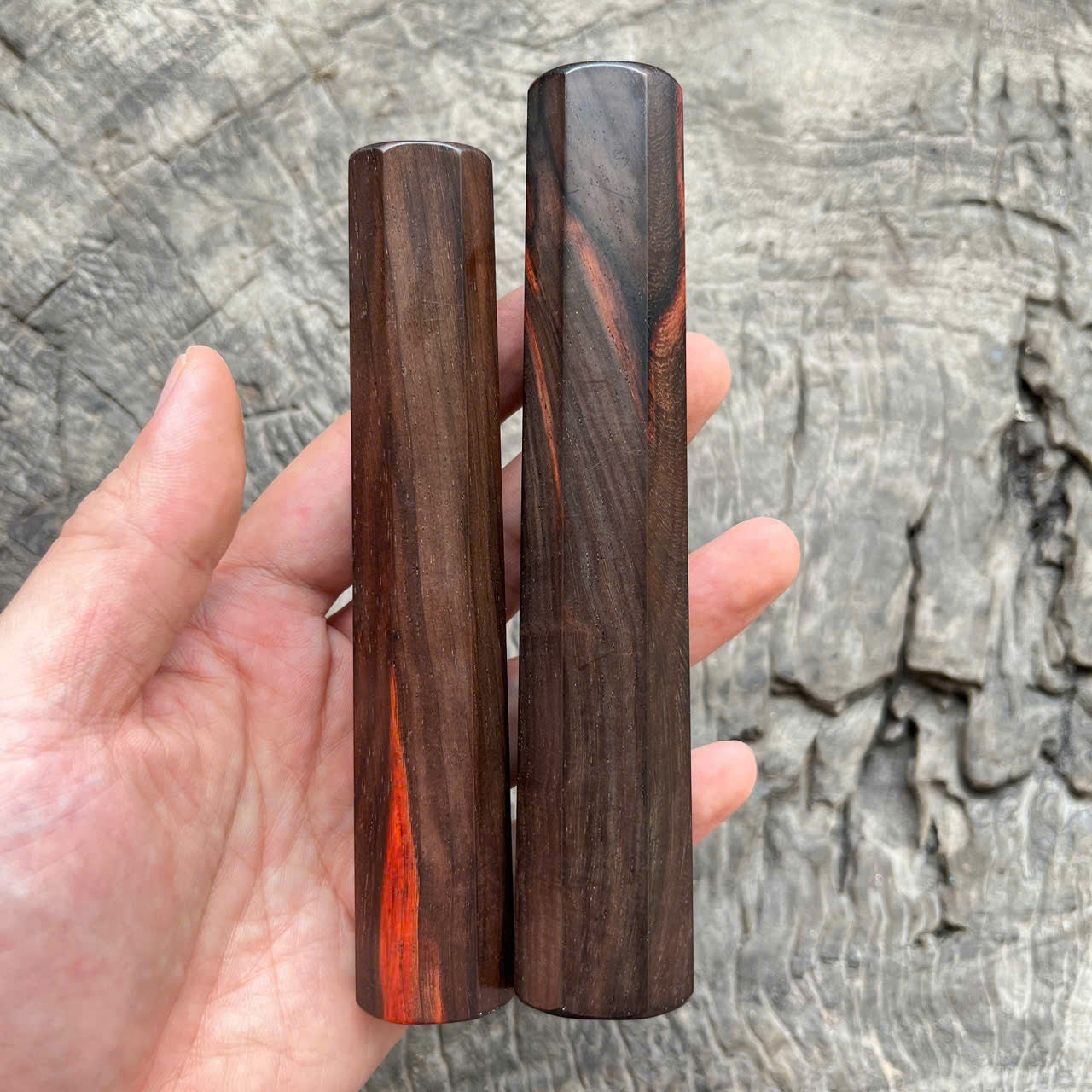 I - Set of Siam Rosewood Wa handle, Mono, 135 & 145mm