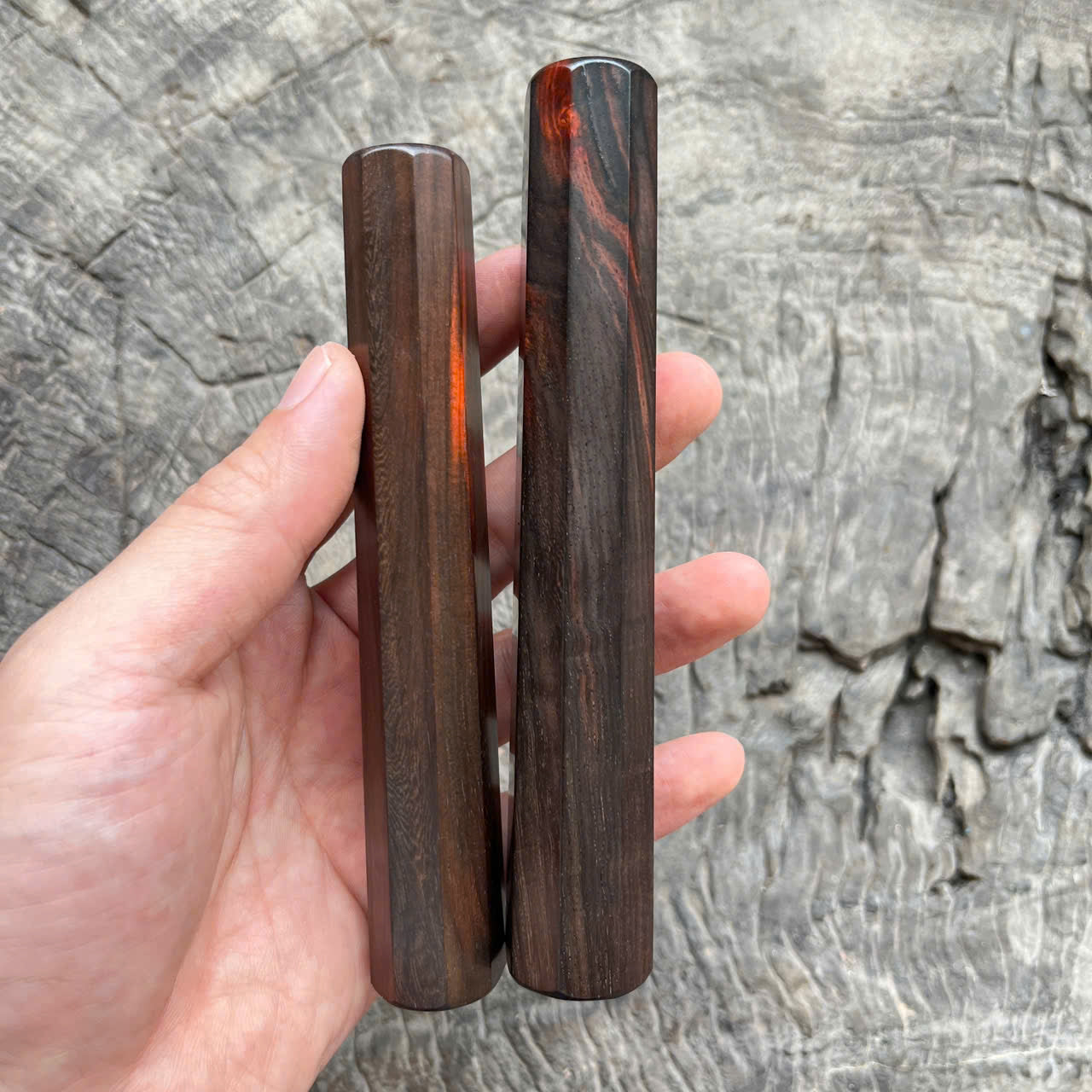 I - Set of Siam Rosewood Wa handle, Mono, 135 & 145mm