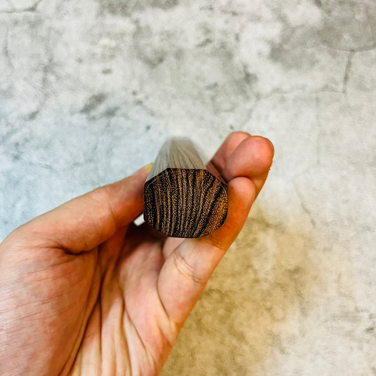 I-Bocote Wa handle with white horn ferrule-140mm