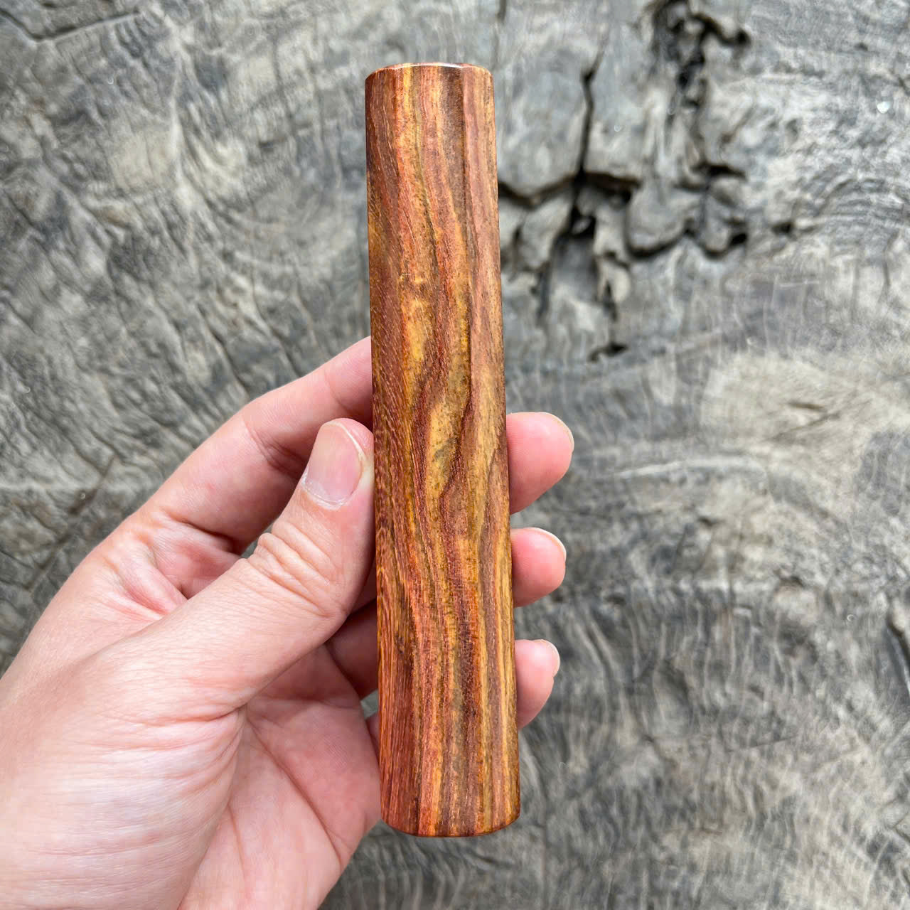 I-Purple Huanghuali wood Wa handle, Mono - 135mm