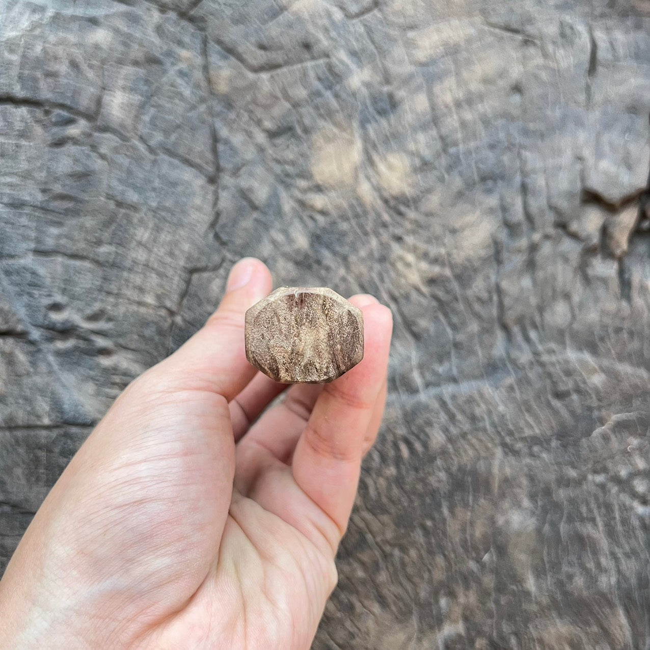 I - 2 Stabilized Mono burl Wa handle - 130mm