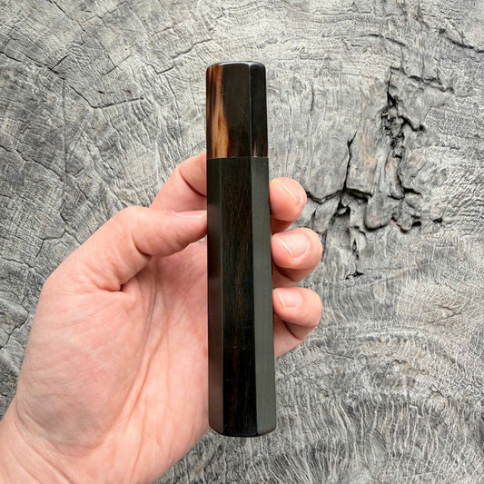 I- 11 Ebony Wa handle, white horn Ferrule, 135mm handle