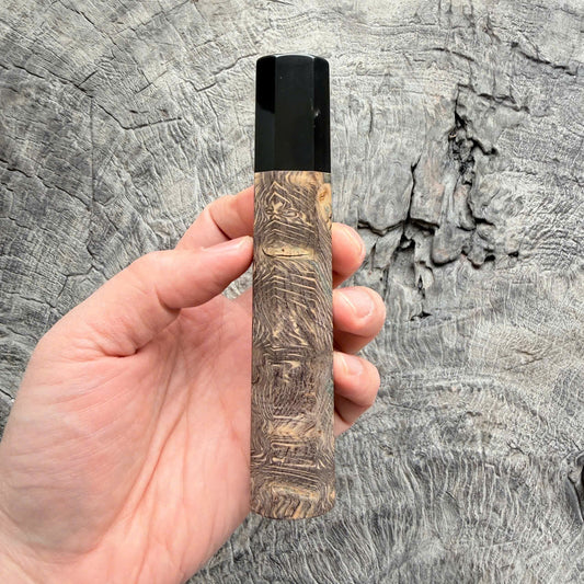 I- 4 Stabilized wood Wa handle, black horn Ferrule, 135mm handle