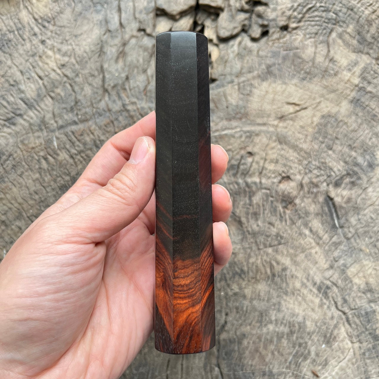 I - Black Deep Red Siam Rosewood Wa handle, Mono - 145mm