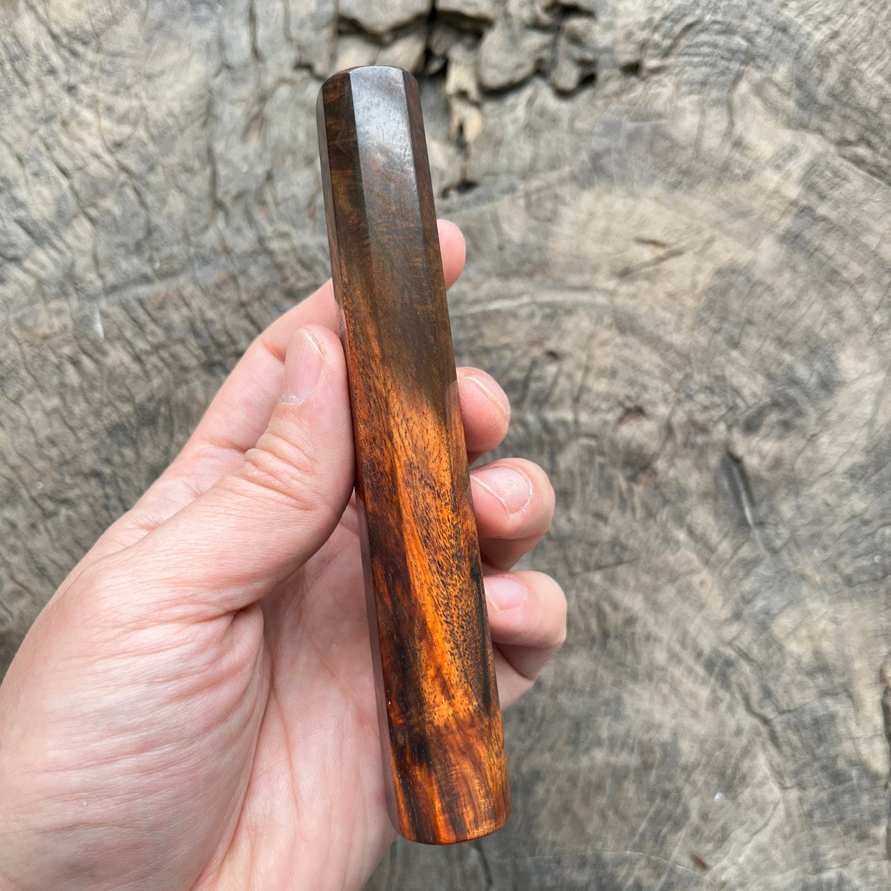 I- Big Eye Curly Siam Rosewood Wa handle, Mono - 135mm