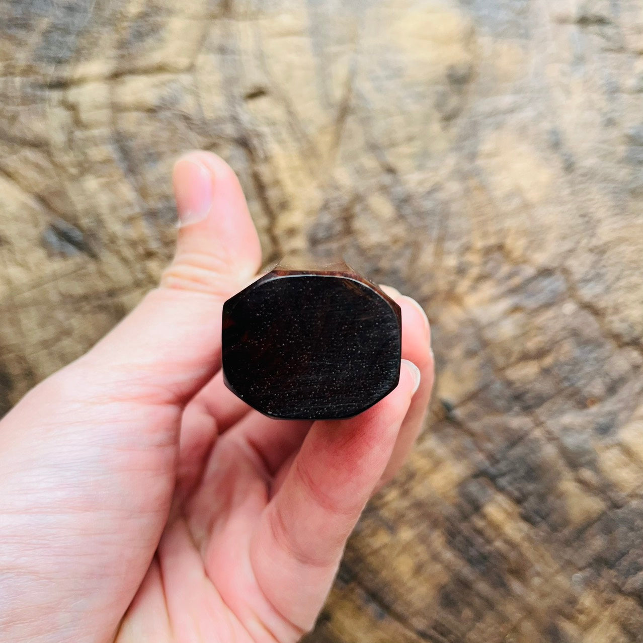 I- Rosewood Wa handle with white horn ferrule 135mm