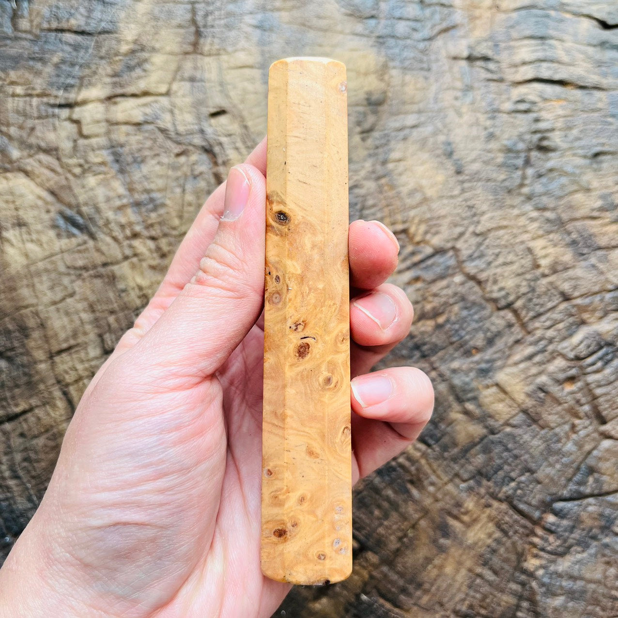 I- Mono Dragon burl Wa handle 130mm for yana 180-210, Petty