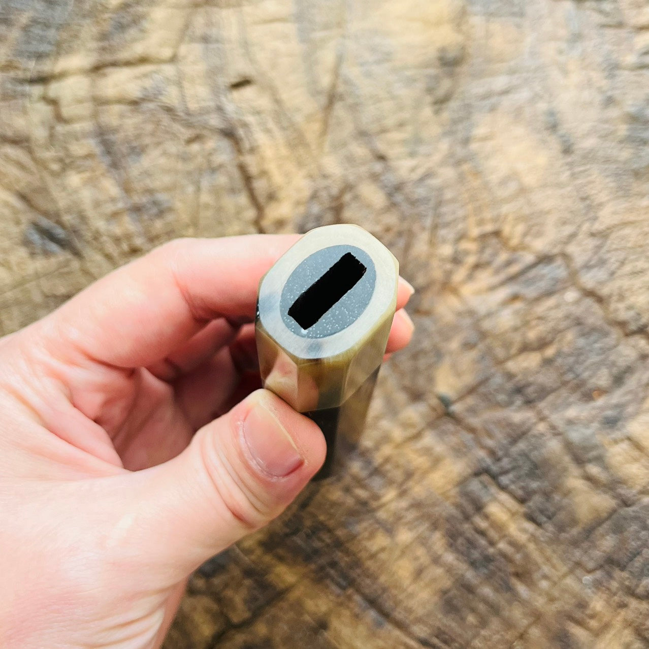 I- Black Rosewood Wa handle with white horn ferrule 145mm