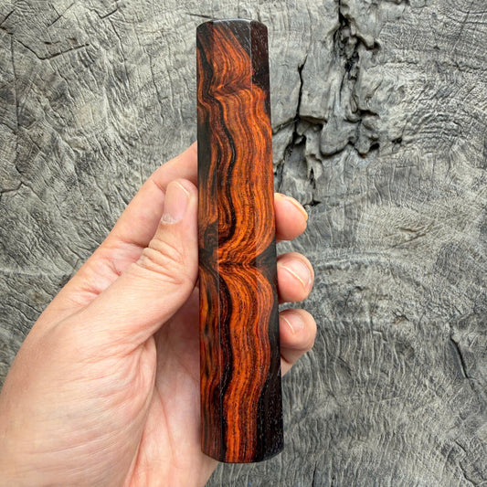 I - 2 Cool Red Black, Siamese Rosewood Wa handle, Mono - 140 mm