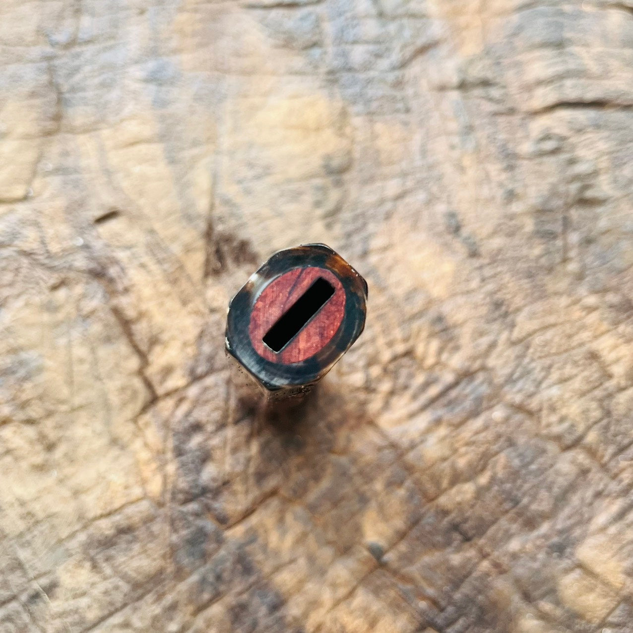 I- 11 Rosewood Wa handle with marble horn ferrule - 135mm