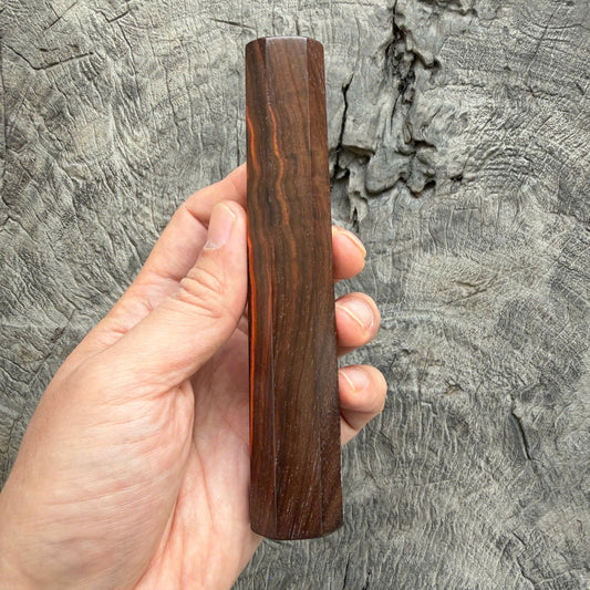 I - 12 Curly Siamese Rosewood Wa handle, Mono - 140 mm