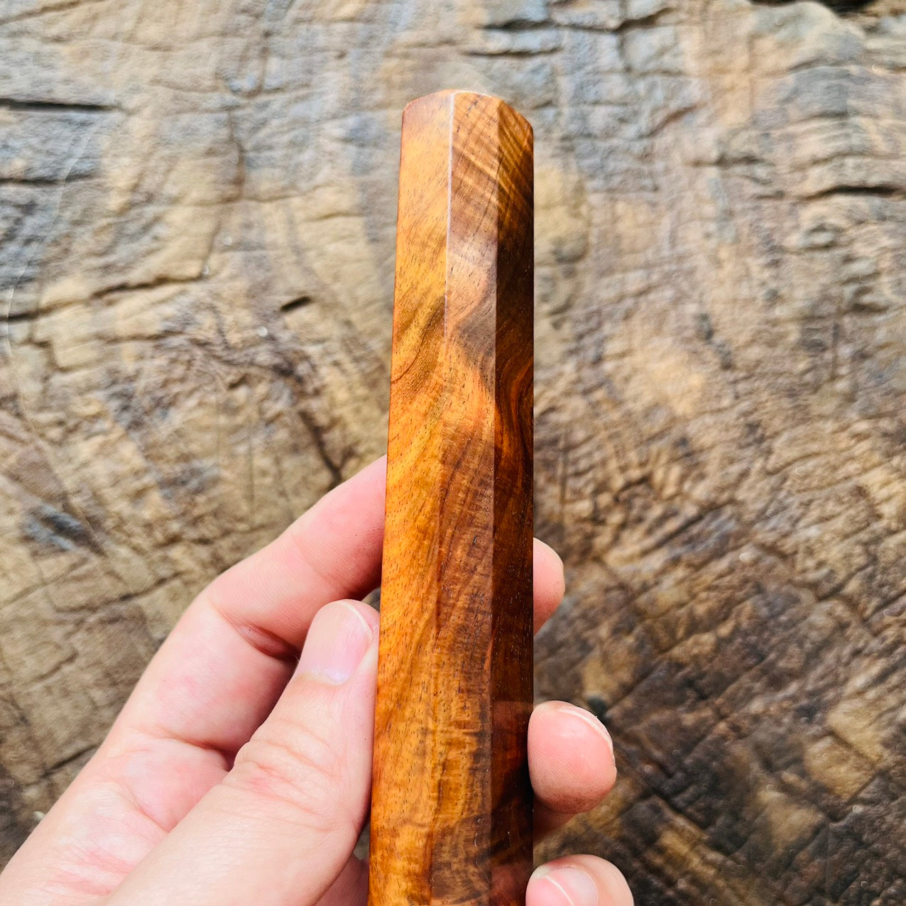 I- Curly Mono Orange Rosewood Wa handle 140mm