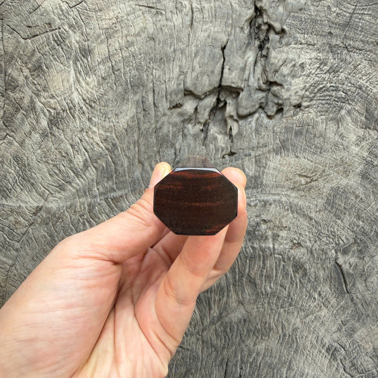 I - 19 Siamese Rosewood Wa handle, Marble Horn Ferrule - 145 mm