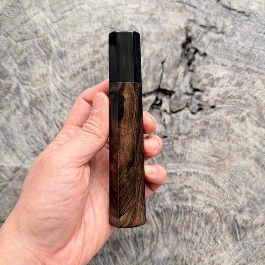 I - 2 Black Rosewood Wa handle - black horn ferrule - 140 mm