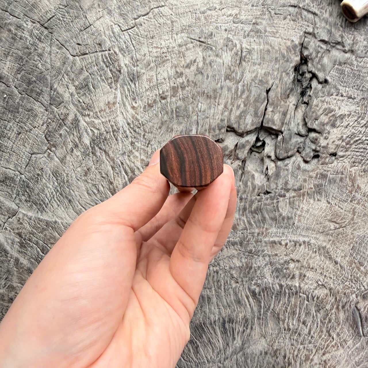 I- 6 Desert Ironwood wa handle, Cream Horn Ferrule - 135mm