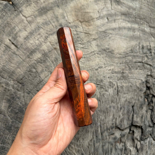 I -56 Quilted Siamese Rosewood Wa handle, Mono, 140mm
