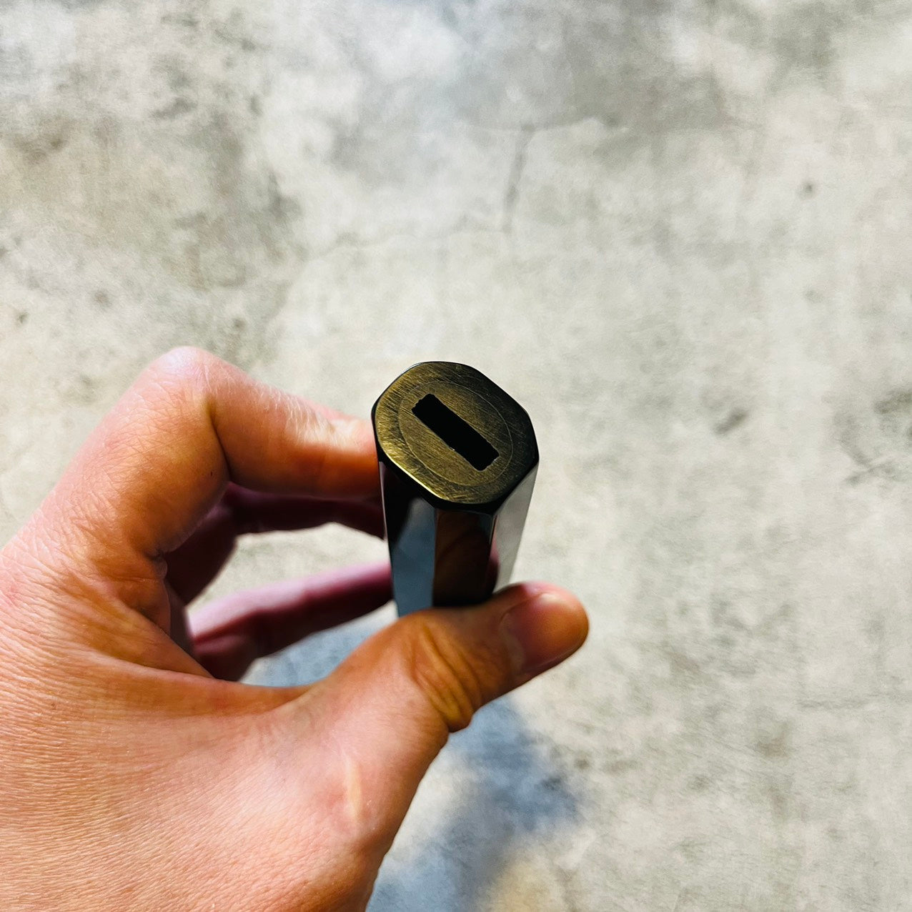 I-Black Ebony Wa handle with black horn ferrule, Fuji Inlay by Mother of pearl-140mm