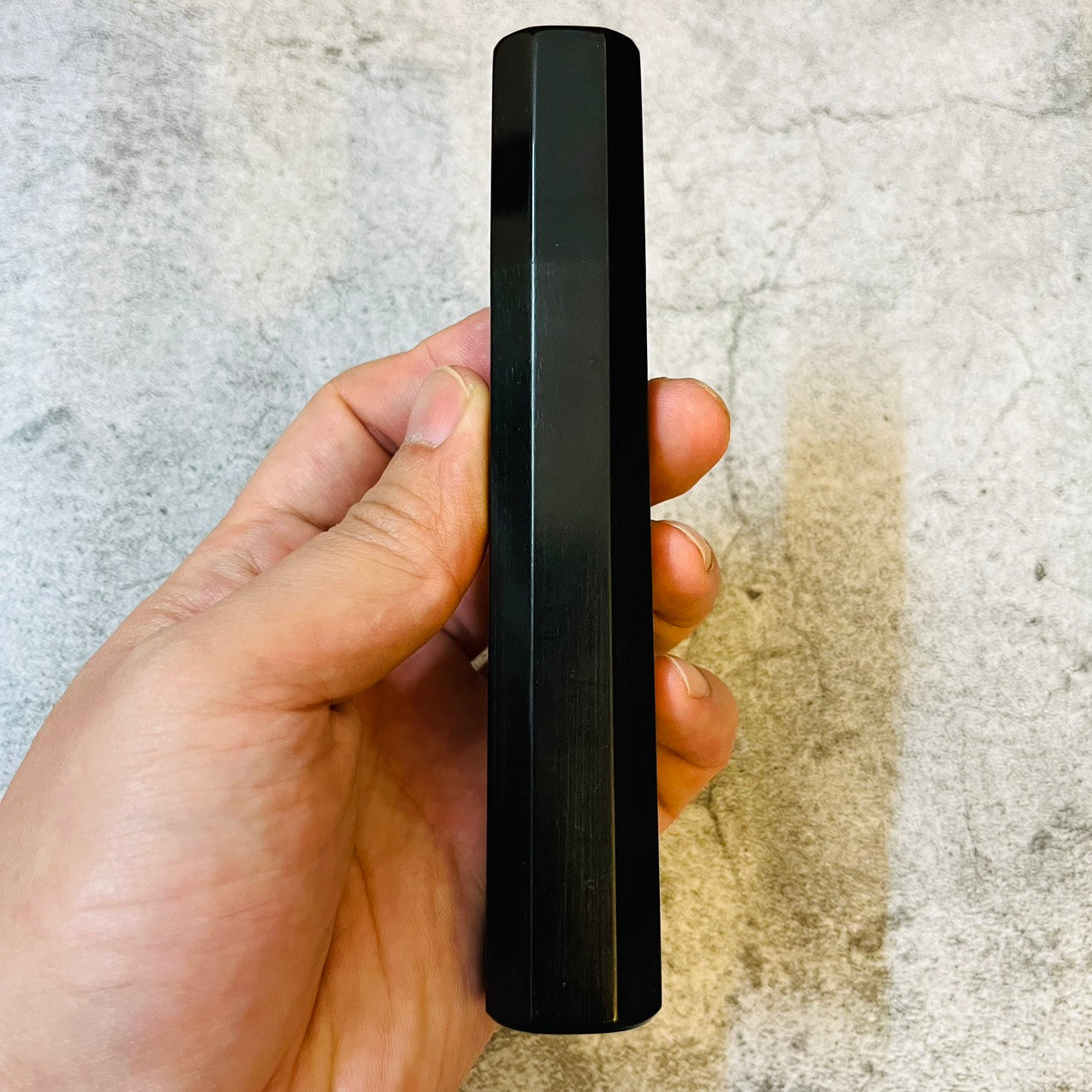 I-Black Ebony Wa handle with black horn ferrule.1- 140mm