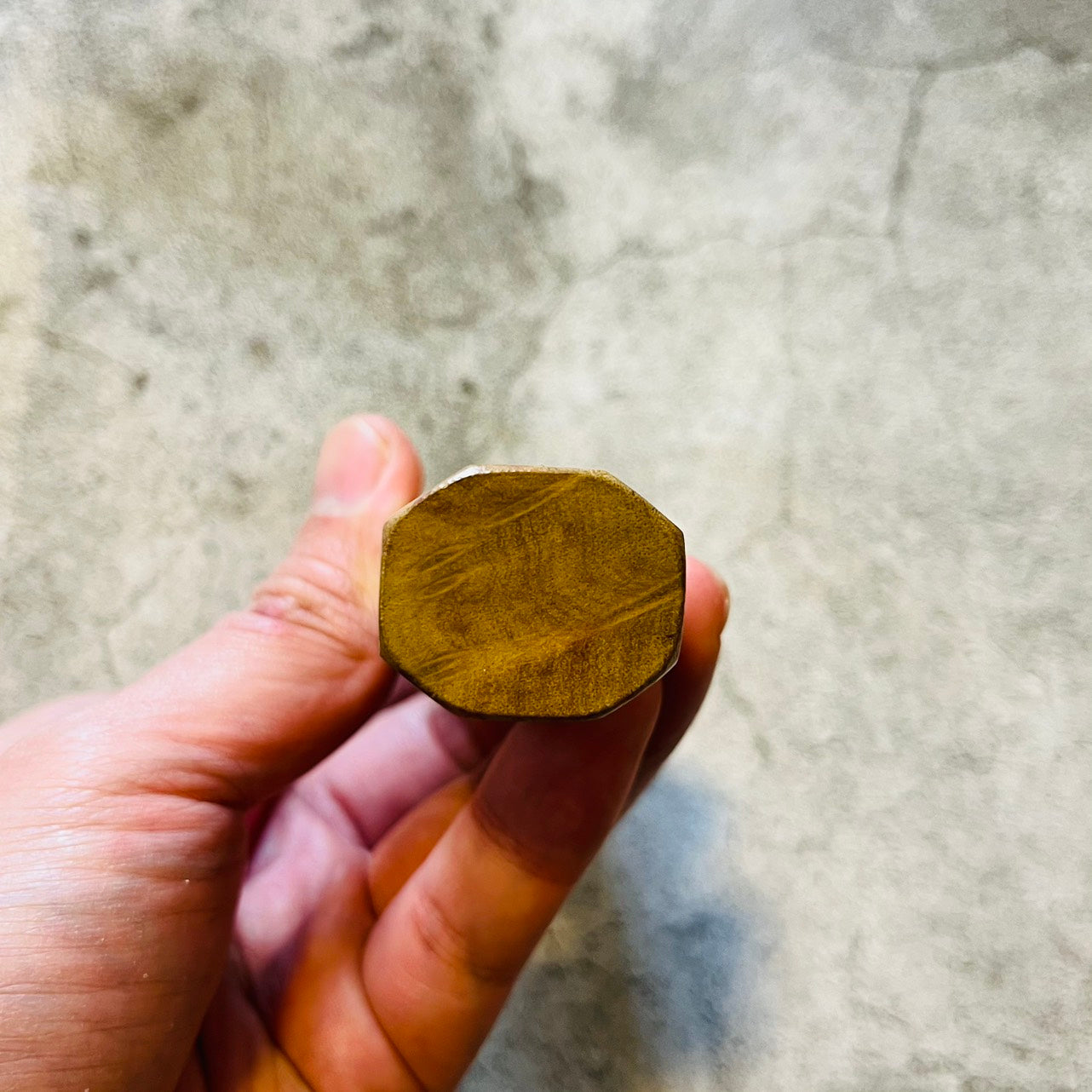 I-6 Burl handle with marble horn ferrule - 140mm