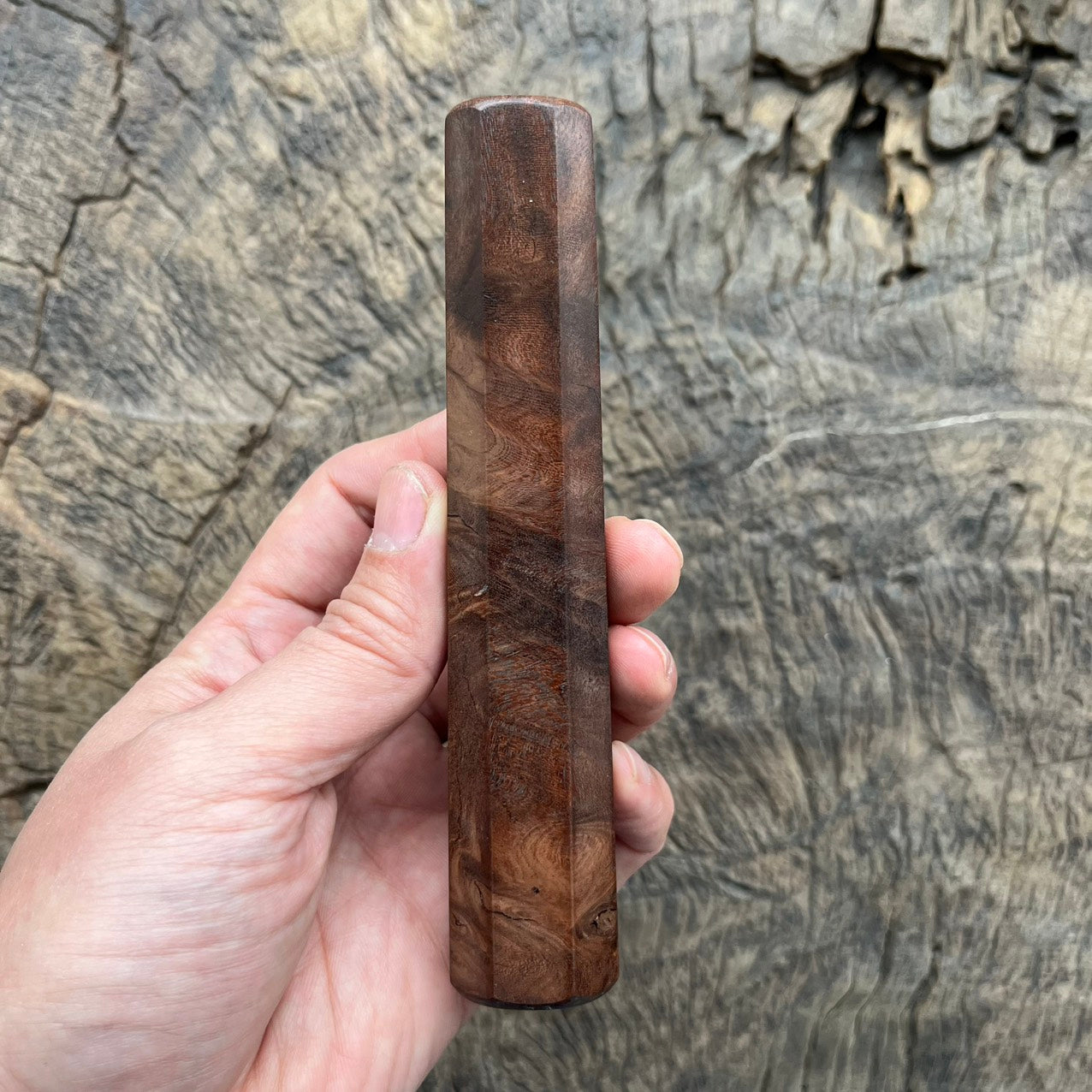 I - Dark burl Wa handle, Mono - 140mm