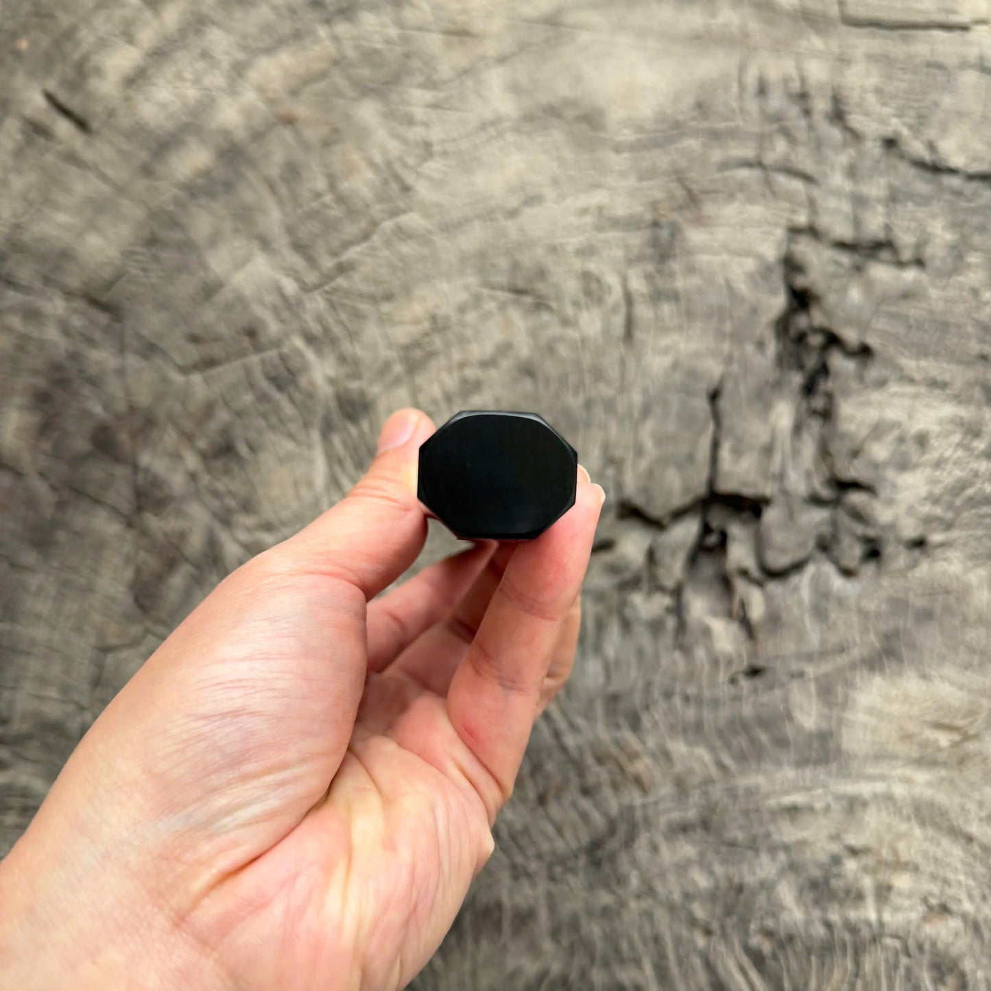 I- 27 Ebony Wa handle, Caramel Marble horn ferrule- 135mm