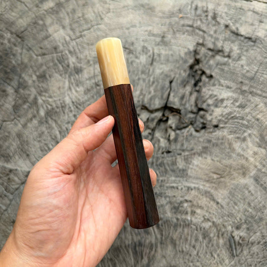 I - 60 Siamese Rosewood Wa handle, Cream horn ferrule, 145 mm handle