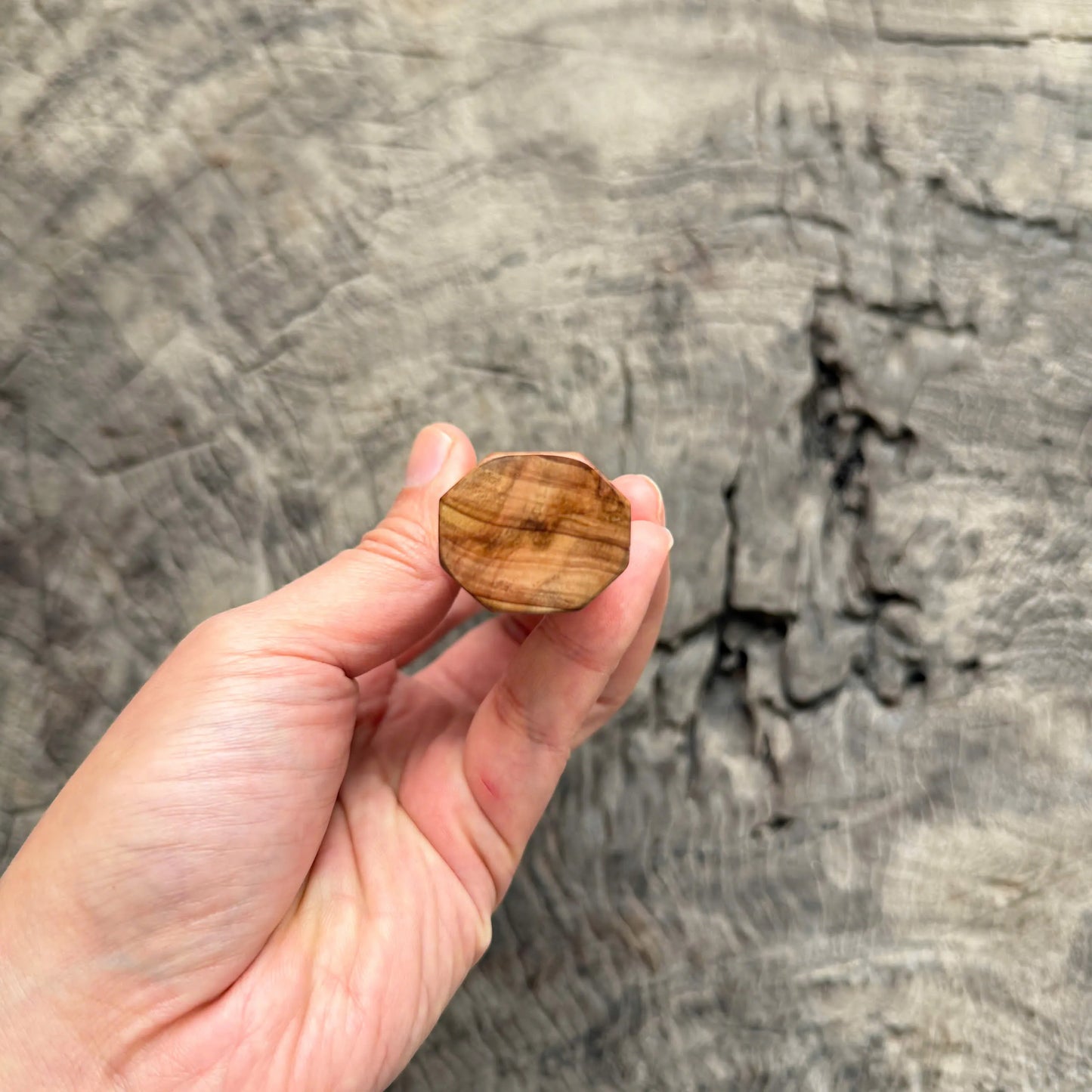 I - 8 Tamamoku Cedar Wa handle Wa handle, Marble Horn ferrule - 145 mm