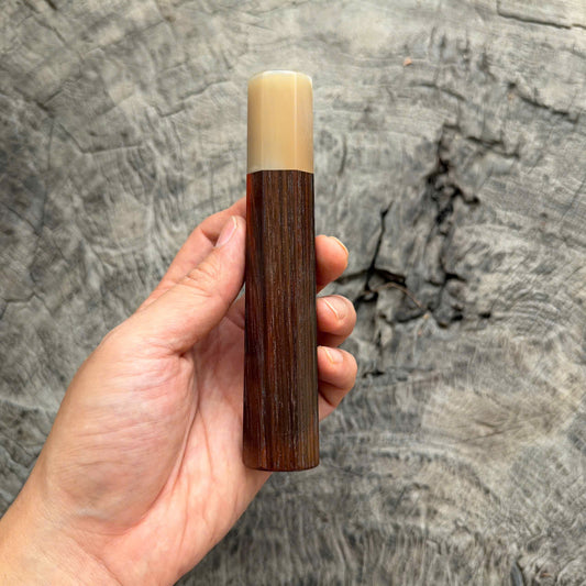 I - 41 Siamese Rosewood Wa handle, White horn Ferrule, 140mm handle