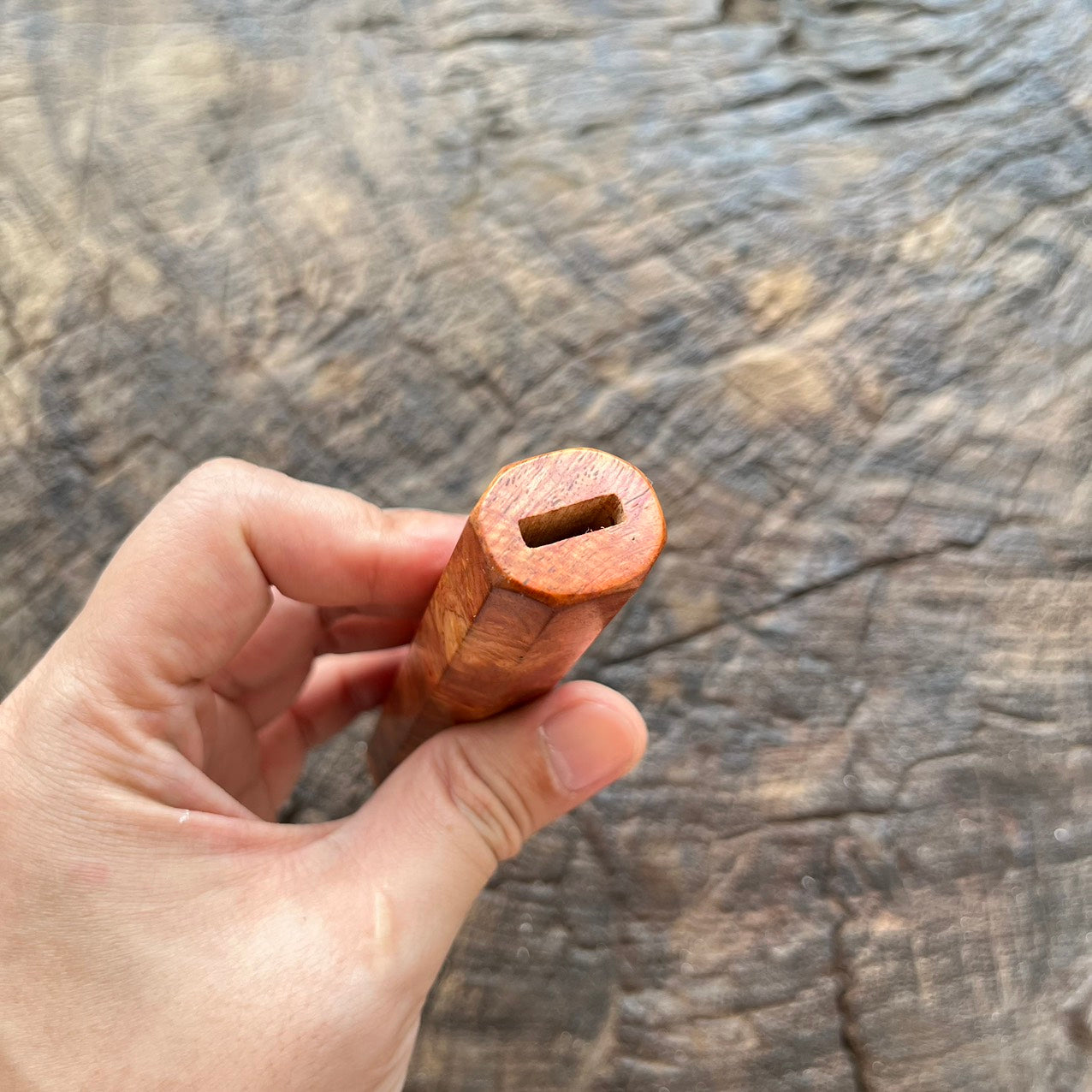 I- 9 Mono Gold Amboyna Burl Wa handle - 140mm