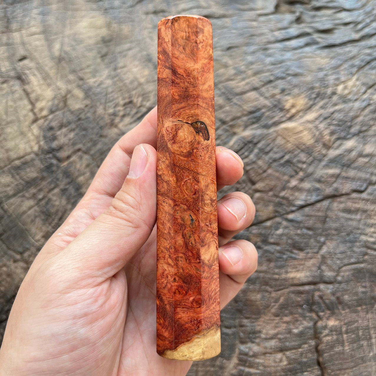 I- 11 Mono Burl Amboyna Wa handle - 135mm
