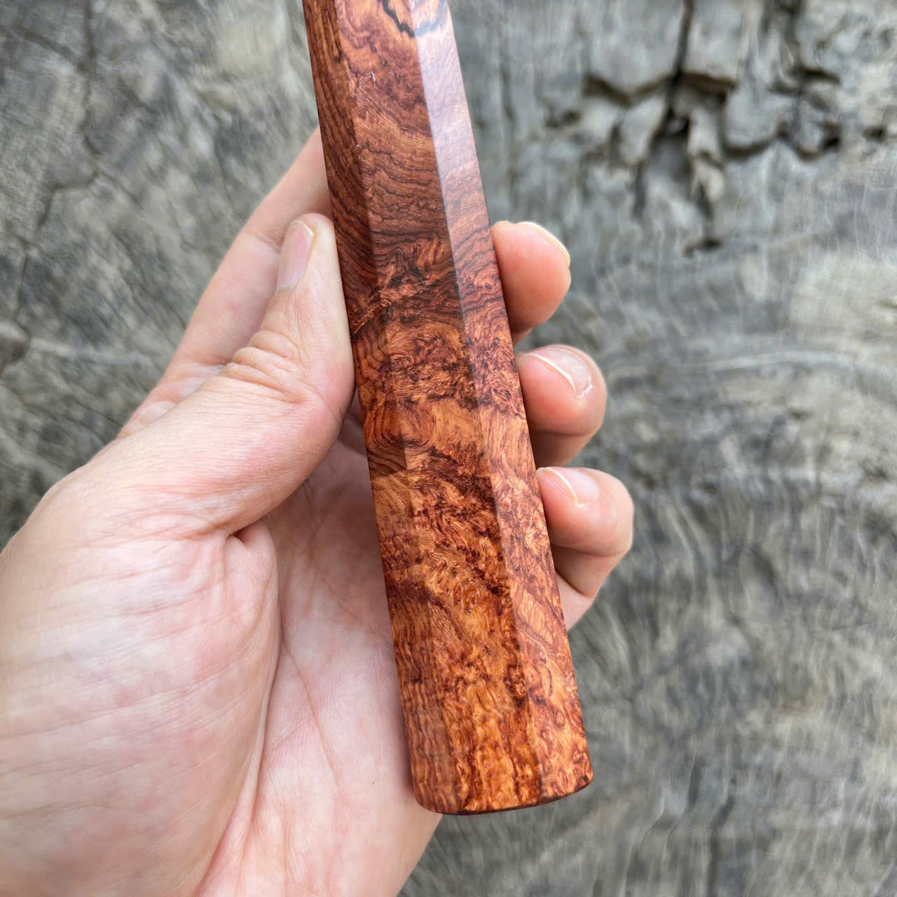 I - 6 Burl Rosewood Wa handle, Mono - 140mm