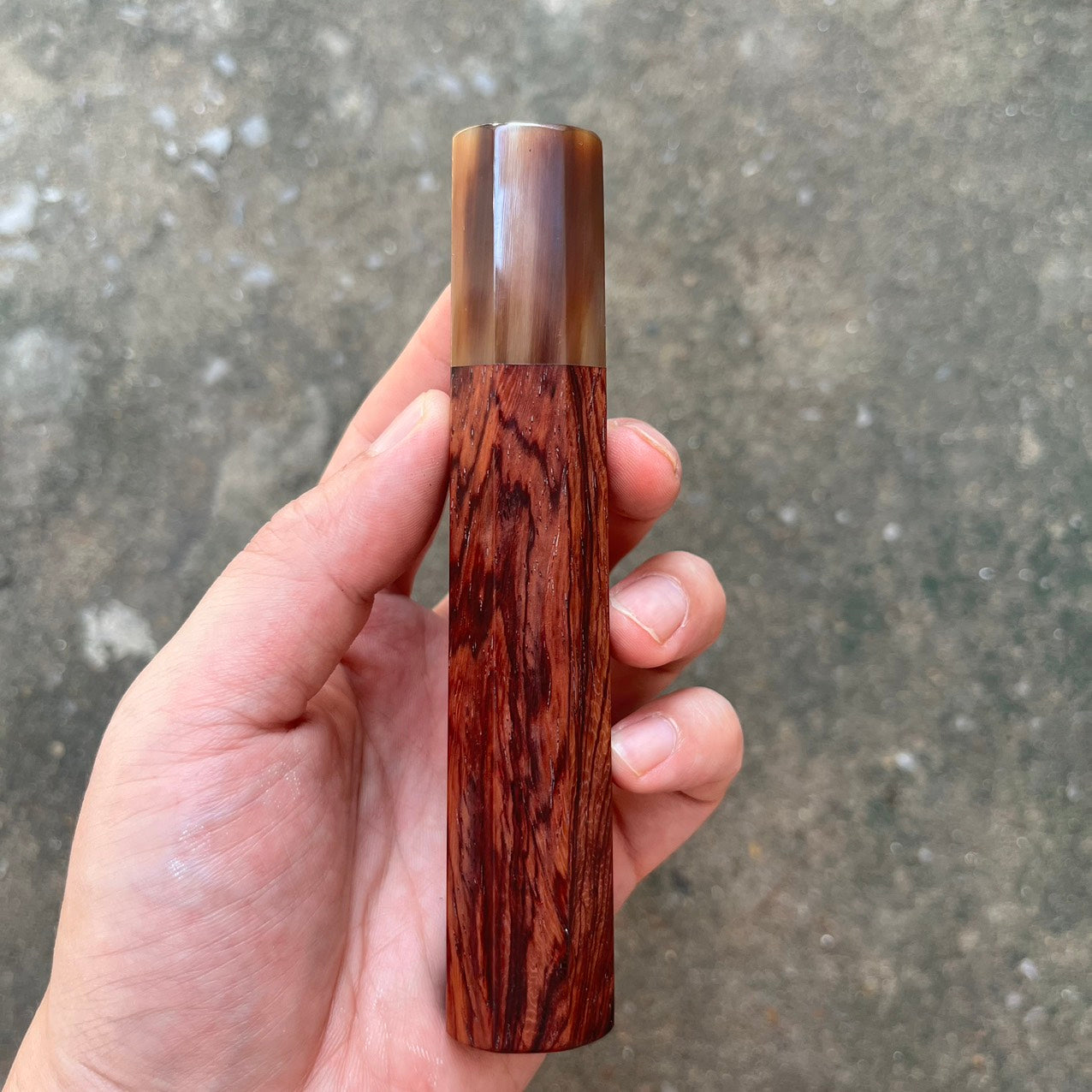 I- Rosewood with marble horn ferrule 135mm