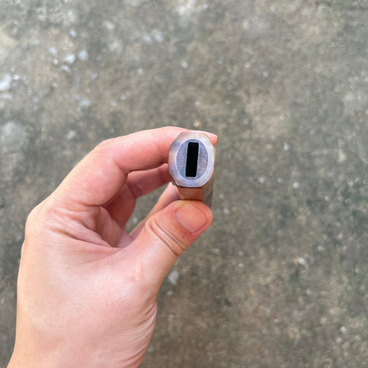 I- Rosewood with marble horn ferrule 135mm