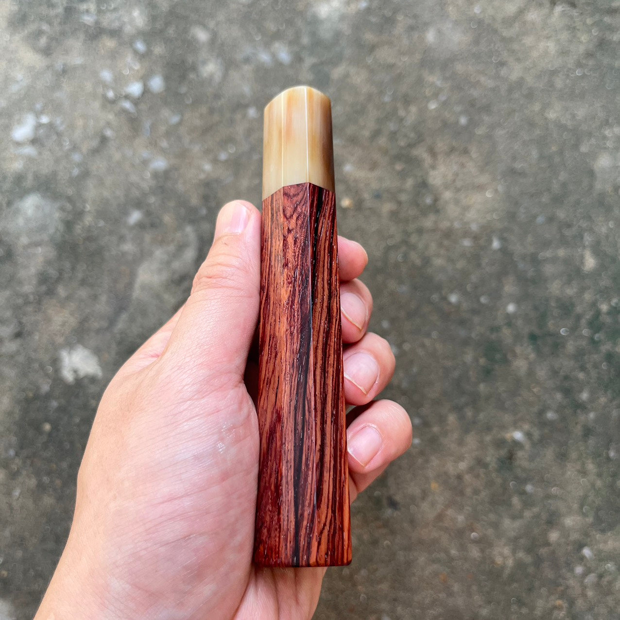 I- Rosewood with marble horn ferrule 135mm