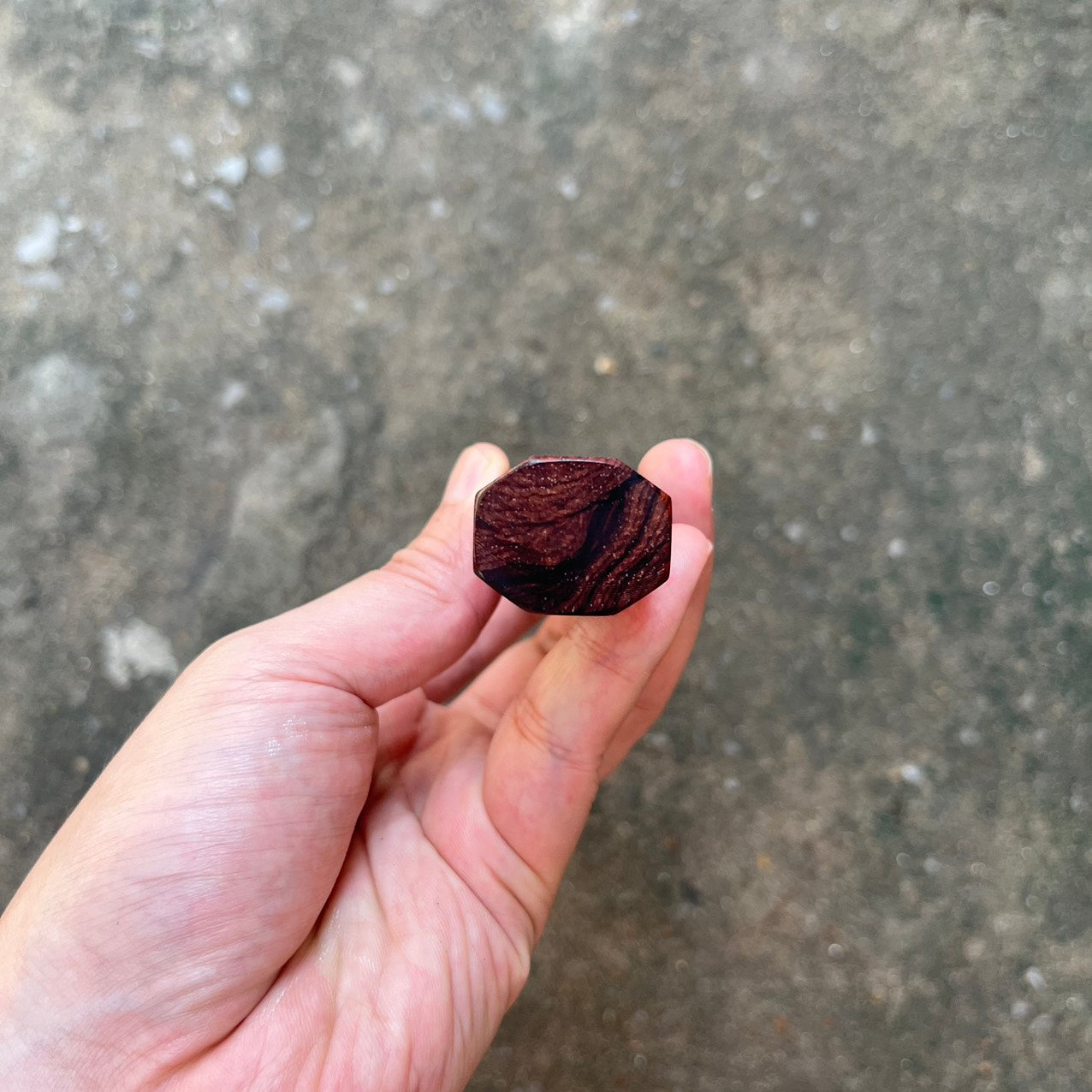 I- Rosewood with marble horn ferrule 135mm