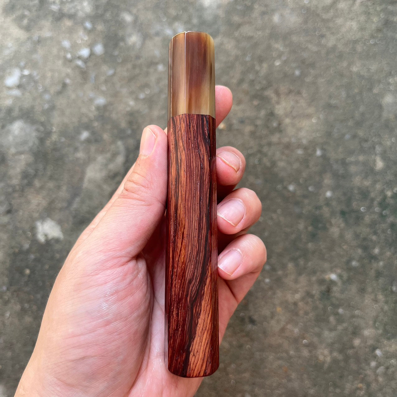 I- Rosewood with marble horn ferrule 135mm