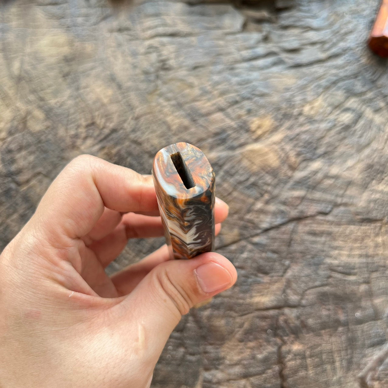 I- Mono Special Epoxy Burl wood Wa handle - 135mm