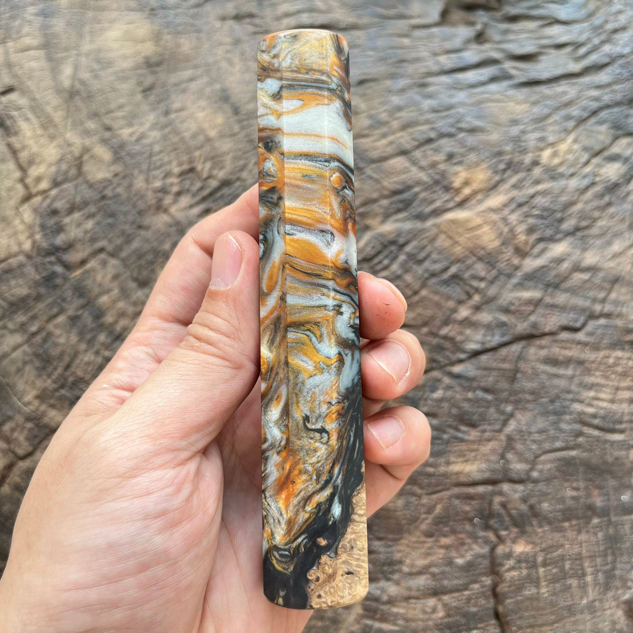 I- Mono Special Epoxy Burl wood Wa handle - 135mm
