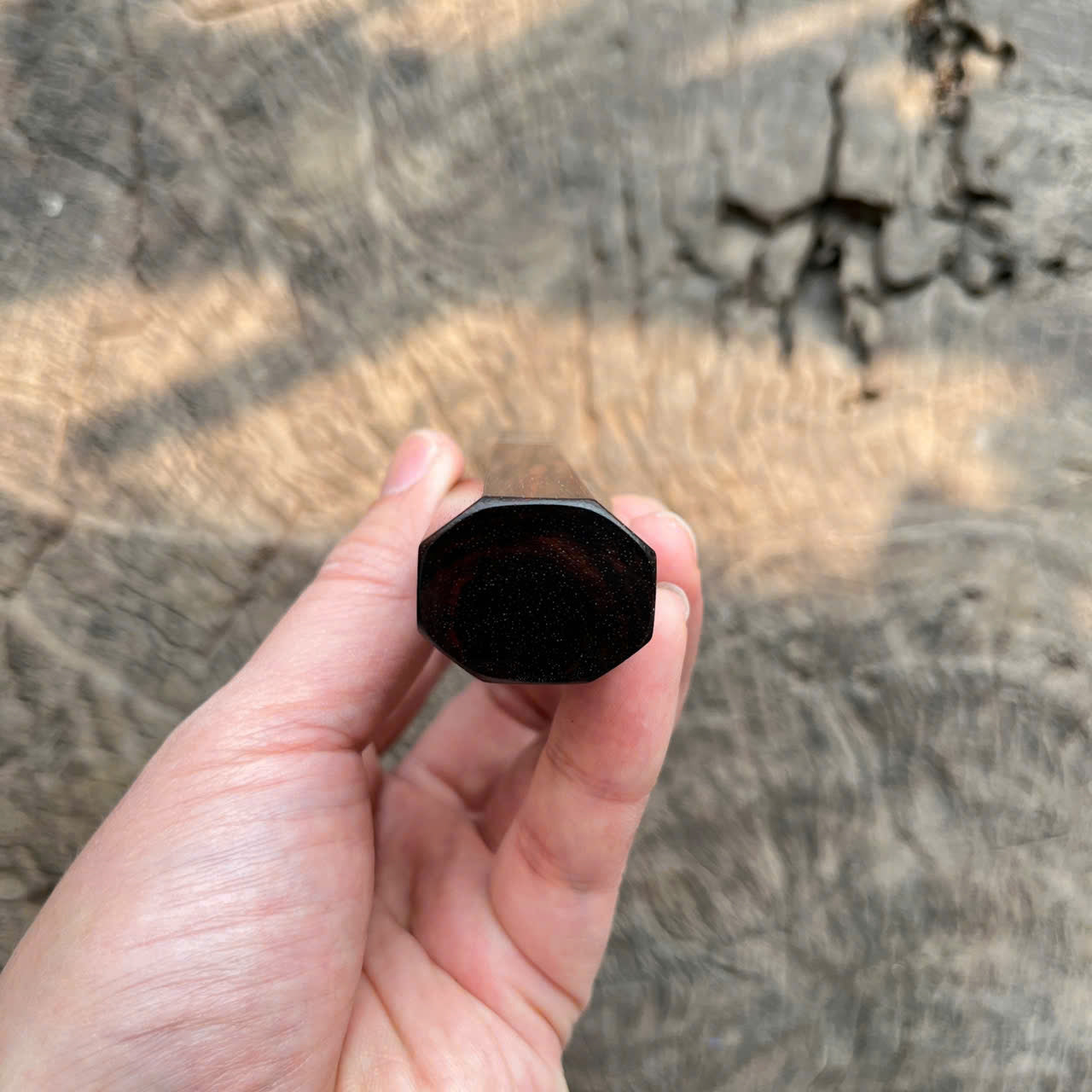 I -Siamese Rosewood Wa handle, Black horn ferrule, white spacer- 140mm