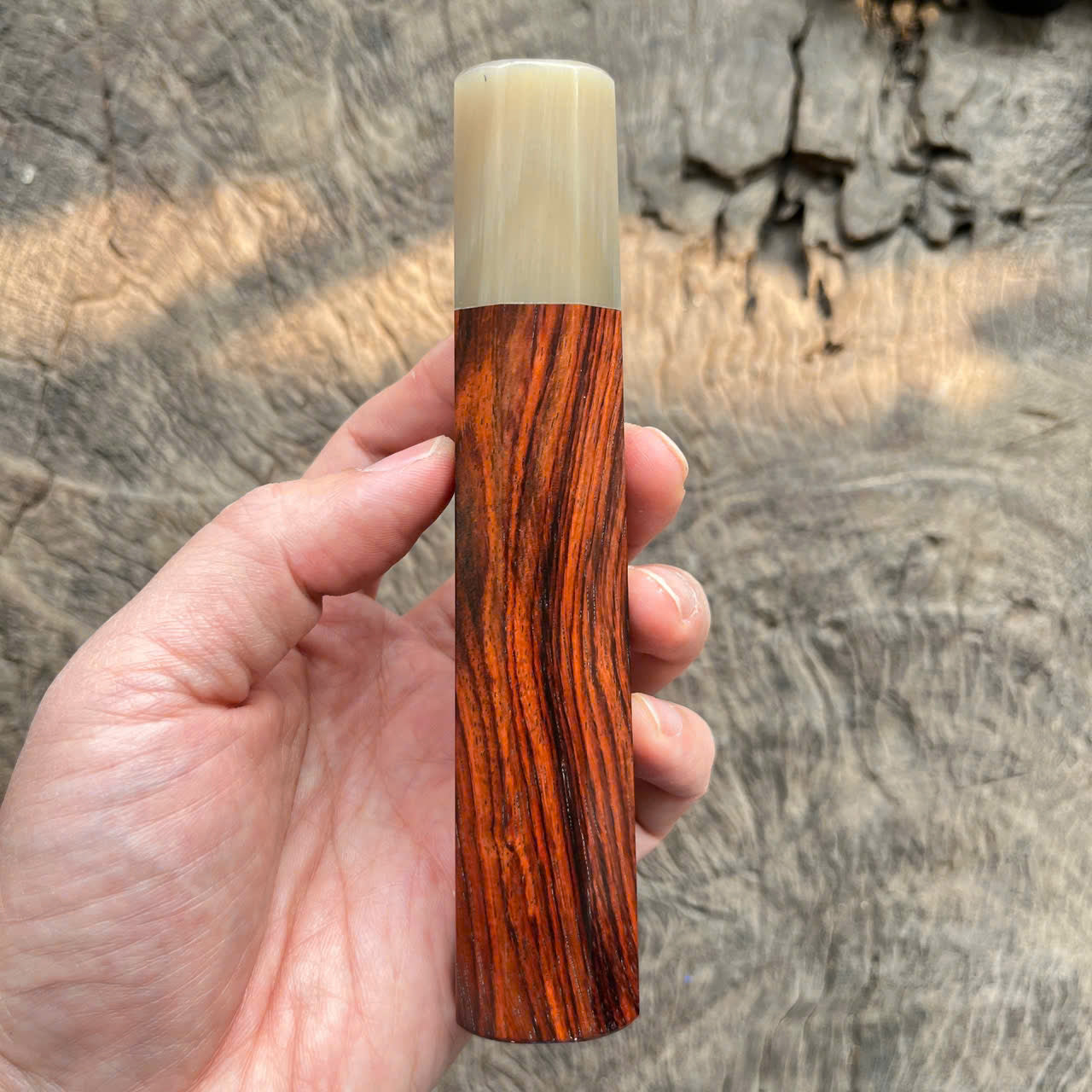 I -19 Siamese Rosewood Wa handle, Marble horn ferrule, 145mm