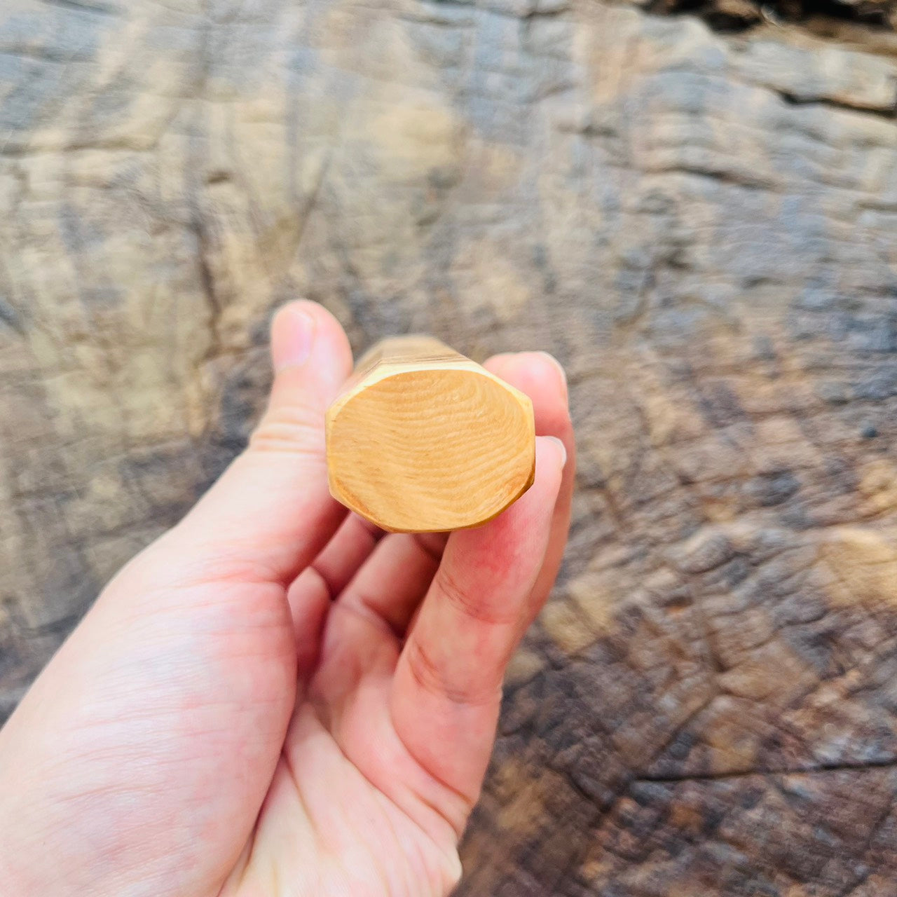 I- 7 Mono burl dragon blood wood wa handle- 135mm