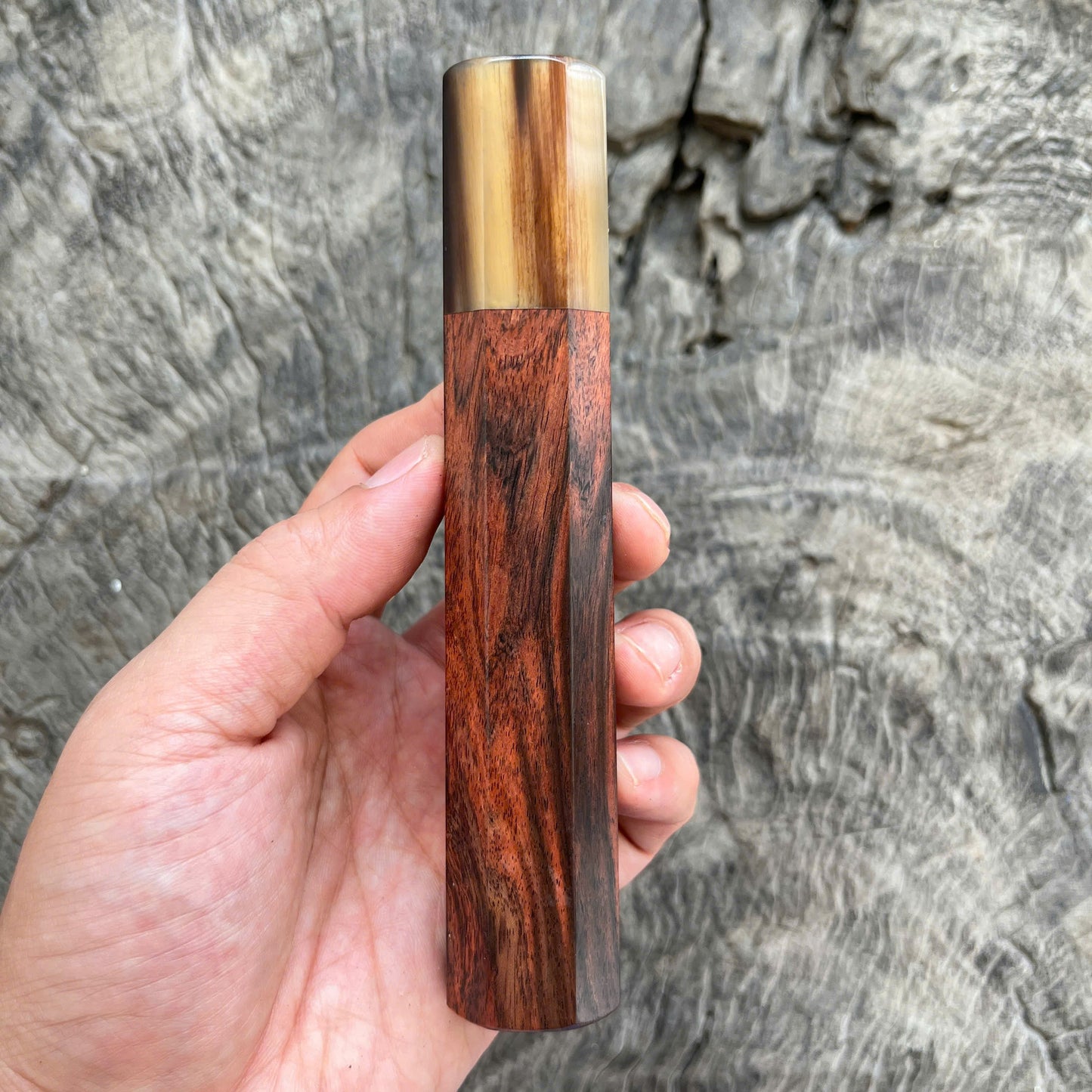 I - 33 Siamese Rosewood Wa handle, Marble horn Ferrule, 145 mm