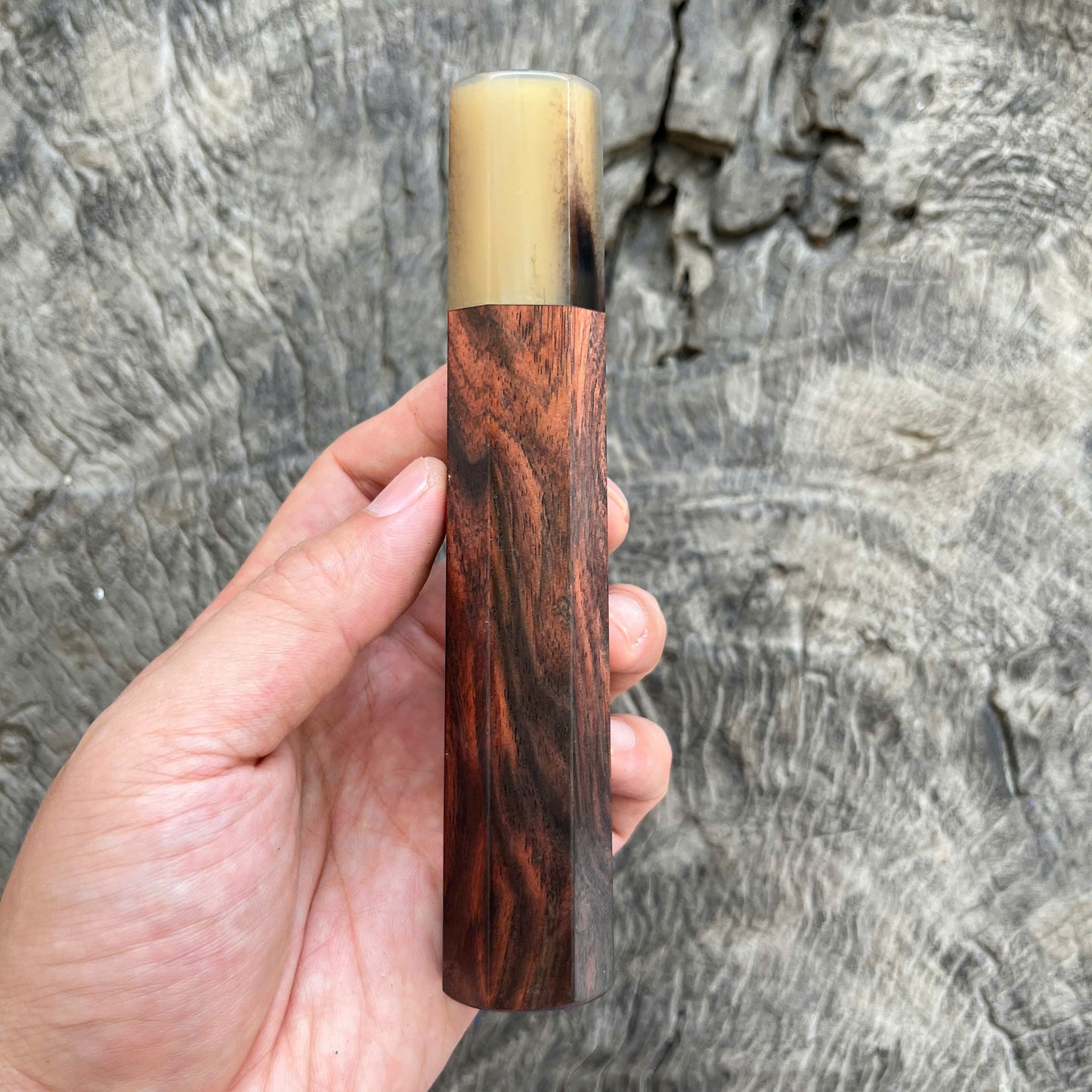 I - 33 Siamese Rosewood Wa handle, Marble horn Ferrule, 145 mm