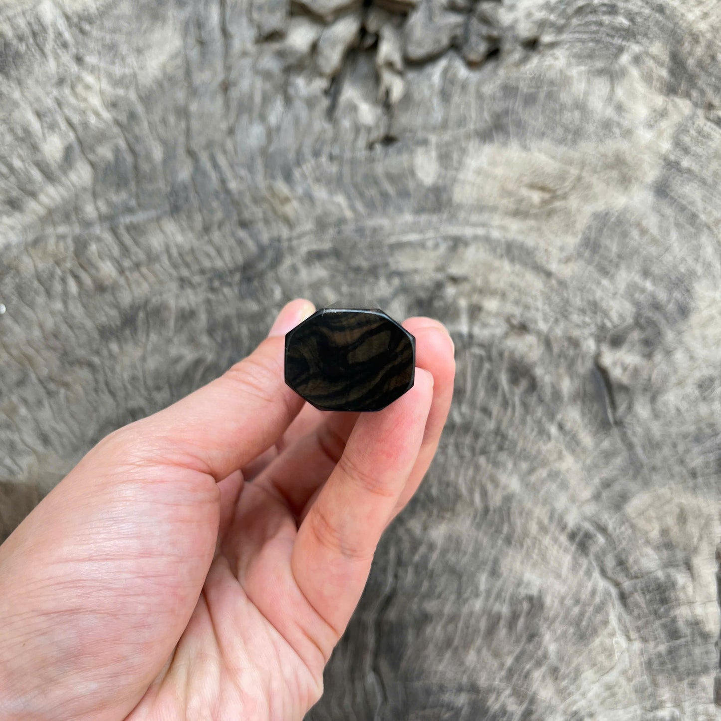I - 9 Ebony Wa handle, Mono, 120mm for petty