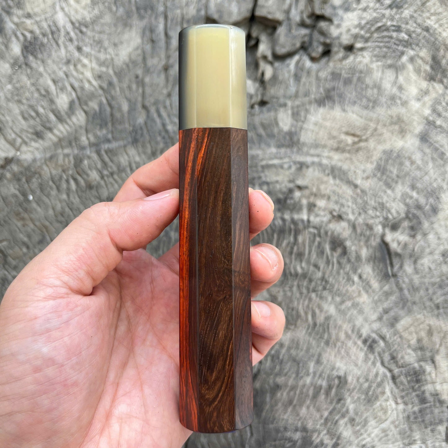 I - 31 Siamese Rosewood Wa handle, Marble horn Ferrule, 145 mm