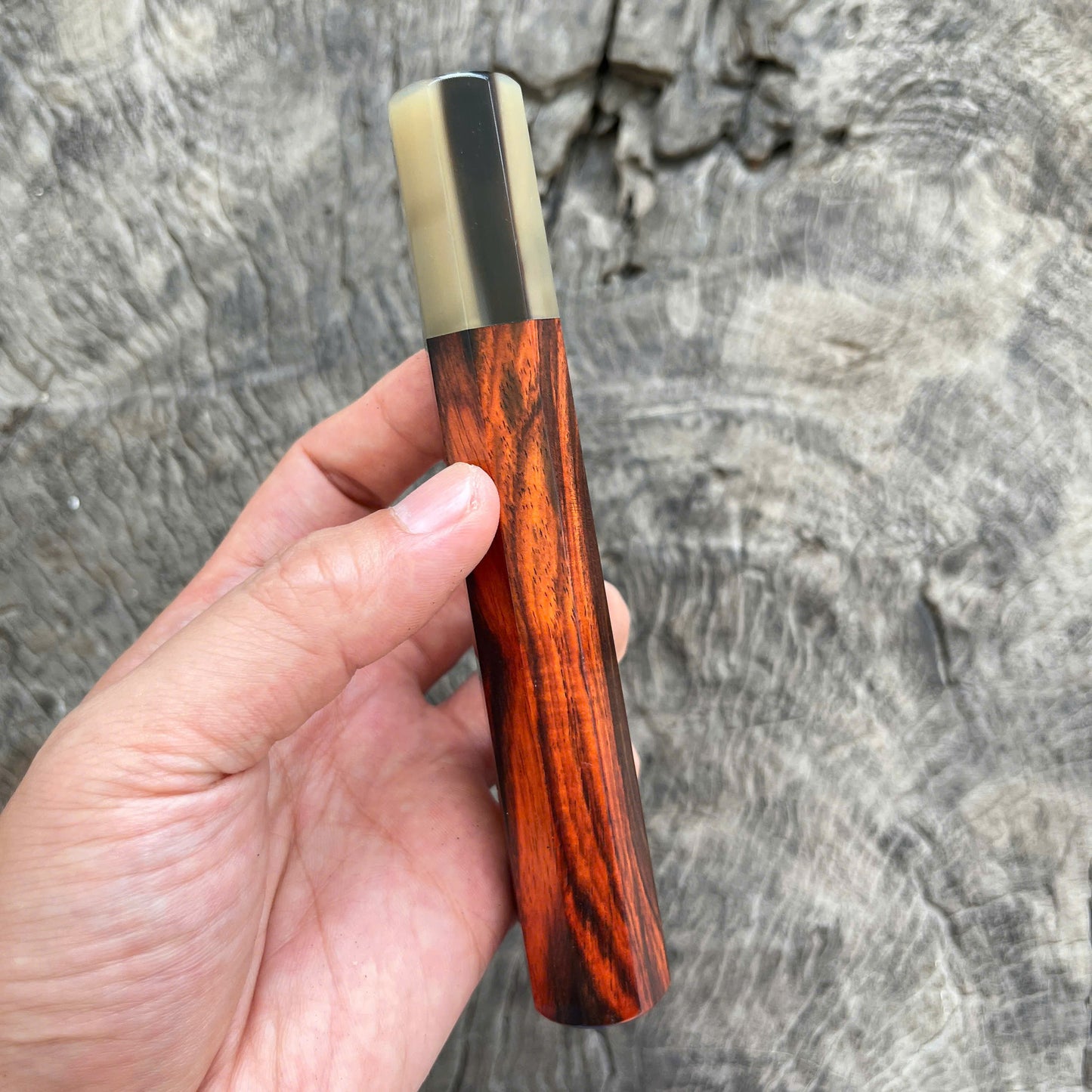 I - 31 Siamese Rosewood Wa handle, Marble horn Ferrule, 145 mm